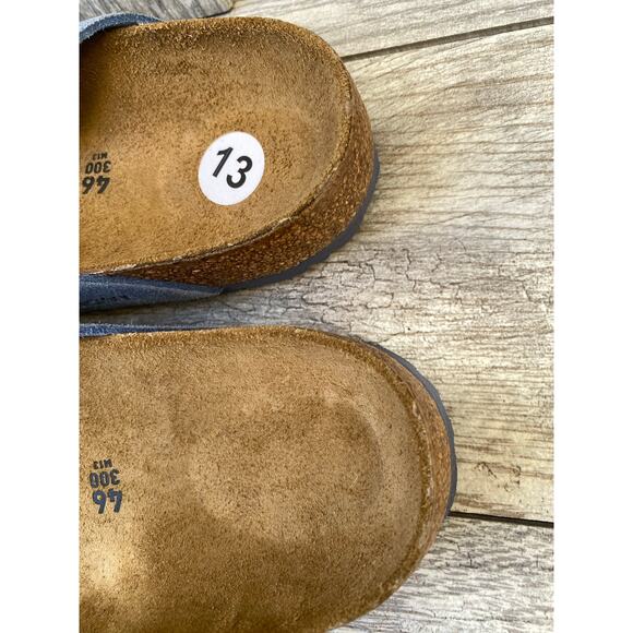 Birkenstock Blue Suede Sandals Men’s EU 46 US 13 - Picture 6 of 8